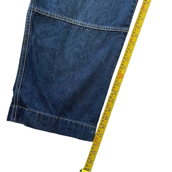 Cross Colours Baggy Blue Denim Jeans - Y2K Streetwear Grunge Skater Pants 38x32 - Picture 11 of 12